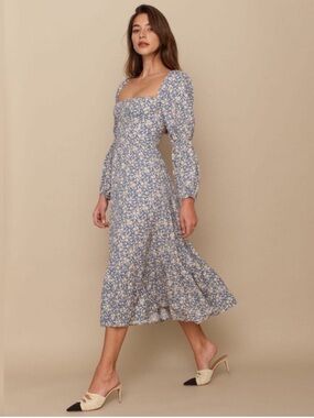 RARE Reformation Mica Midi Dress Wallflower Floral Size 6 EUC